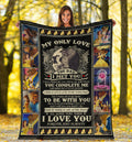 Beauty And The Beast Fleece Blanket My Only Love The Day I Met You 1 - PerfectIvy