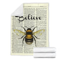 Bee Believe Fleece Blanket Funny Gift Idea 4 - PerfectIvy