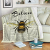 Bee Believe Fleece Blanket Funny Gift Idea 1 - PerfectIvy