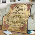 Belle's Book Emporium Fleece Blanket For Bedding Decor 2 - PerfectIvy