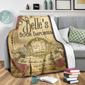 Belle's Book Emporium Fleece Blanket For Bedding Decor 3 - PerfectIvy