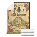 Belle's Book Emporium Fleece Blanket For Bedding Decor 4 - PerfectIvy