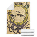 Beware The Sea Witch Fleece Blanket For Bedding Decor 4 - PerfectIvy
