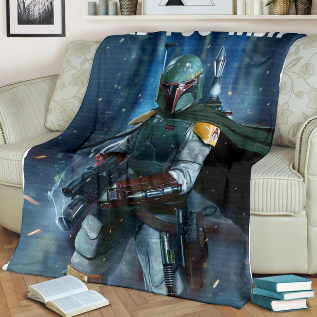 Boba Fett Fleece Blanket As You Wish Star Wars Fan Gift 3 - PerfectIvy