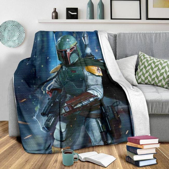 Boba Fett Fleece Blanket As You Wish Star Wars Fan Gift 4 - PerfectIvy