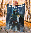Boba Fett Fleece Blanket As You Wish Star Wars Fan Gift 5 - PerfectIvy