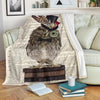 Book Page Owl Fleece Blanket Gift For Owl Lover 1 - PerfectIvy