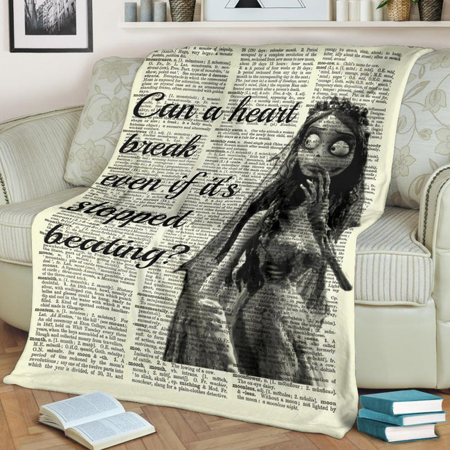 Broken Heart Corpse Bride Fleece Blanket 2 - PerfectIvy