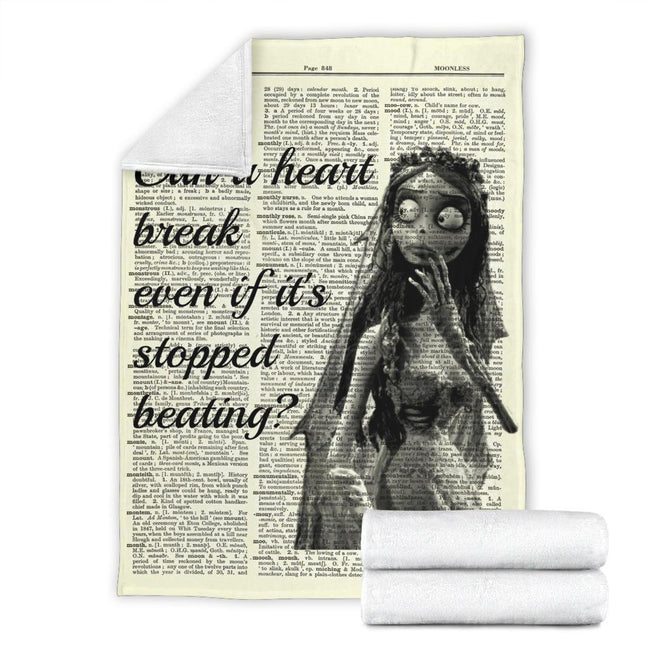 Broken Heart Corpse Bride Fleece Blanket 4 - PerfectIvy
