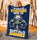 Buffalo Sabres Baby Yoda Fleece Blanket The Force Strong 5 - PerfectIvy