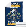 Buffalo Sabres Baby Yoda Fleece Blanket The Force Strong 7 - PerfectIvy