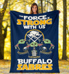 Buffalo Sabres Baby Yoda Fleece Blanket The Force Strong 1 - PerfectIvy