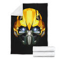 Bumblebee Fleece Blanket Transformer Bedding Decor Gift Idea 4 - PerfectIvy