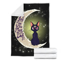 Cat Fleece Blanket I Love You To The Moon And Back 4 - PerfectIvy