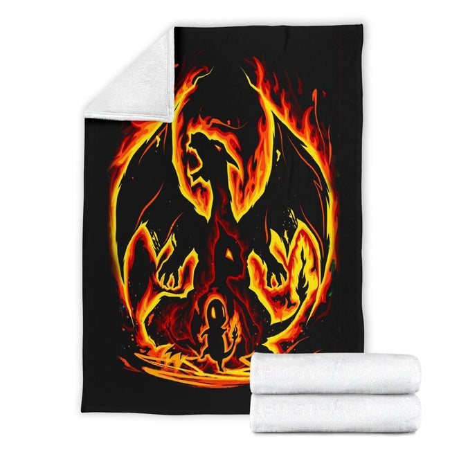 Charizard Fire Blanket Custom Bedding Anime Decor 4 - PerfectIvy