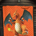Charizard Quilt Blanket Gift For Pokemon Fan 3 - PerfectIvy
