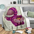 Cheshire Cat Fleece Blanket For Bedding Decor Alice In Wonderland 3 - PerfectIvy