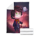 Chibi Harry Potter Fleece Blanket Funny Movies Bedding Decor Gift 4 - PerfectIvy