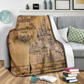 Cinderella's Castle Fleece Blanket For Bedding Decor 3 - PerfectIvy