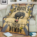 Circus The Flying Elephant Dumbo Fleece Blanket For Bedding Decor 2 - PerfectIvy