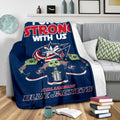 Columbus Blue Jackets Fleece Blanket Baby Yoda The Force Is Strong 4 - PerfectIvy