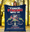 Columbus Blue Jackets Fleece Blanket Baby Yoda The Force Is Strong 1 - PerfectIvy