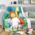 Cute Animals Fleece Blanket Funny Gift Idea 3 - PerfectIvy
