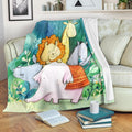 Cute Animals Fleece Blanket Funny Gift Idea 1 - PerfectIvy