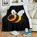 Cute Bee Fleece Blanket Funny Gift For Bee Lover 1 - PerfectIvy