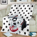 Cute Dalmatian Fleece Blanket Dog Lover Gift 2 - PerfectIvy