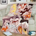 Cute Dogs Fleece Blanket Gift For Dog Lover 2 - PerfectIvy