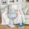 Cute Dumbo And Mom Fleece Blanket For Bedding Decor 1 - PerfectIvy