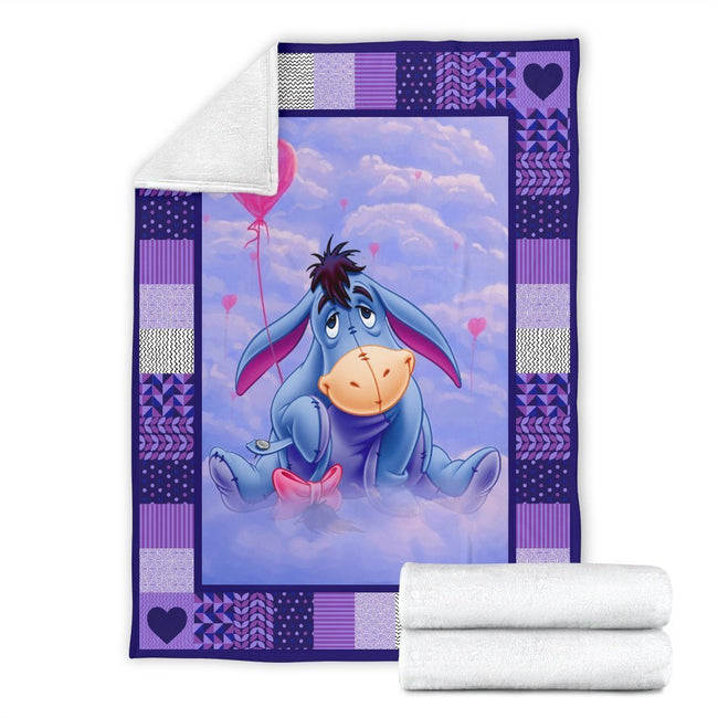 Cute Eeyore Fleece Blanket Funny Gift Idea 4 - PerfectIvy