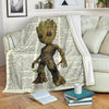 Cute Groot Fleece Blanket For Bedding Decor 1 - PerfectIvy