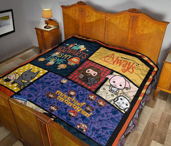 Cute Harry Potter Quilt Blanket Chibi Style Harry Potter Blanket Bedding 11 - PerfectIvy