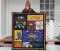 Cute Harry Potter Quilt Blanket Chibi Style Harry Potter Blanket Bedding 3 - PerfectIvy