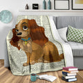 Cute Lady And The Tramp Fleece Blanket Bedding Decor Gift 3 - PerfectIvy