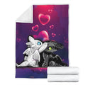 Cute Night Fury and Light Fury Fleece Blanket Dragon Bedding Decor Gift 4 - PerfectIvy