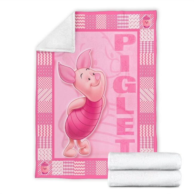 Cute Piglet Fleece Blanket Funny Gift Idea 4 - PerfectIvy