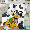 Cute Pluto Fleece Blanket For Bedding Decor Gift Idea 2 - PerfectIvy