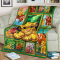 Cute Simba Lion King Fleece Blanket Gift Idea 2 - PerfectIvy