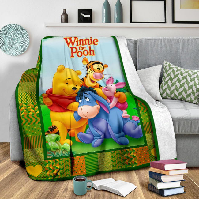 Cute Winnie the Pooh Fleece Blanket Gift Idea 3 - PerfectIvy