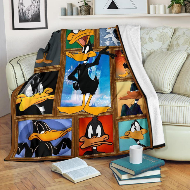 Daffy Duck Fleece Blanket Funny Cartoon Fan Blanket Gift Idea 2 - PerfectIvy