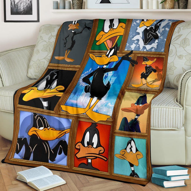 Daffy Duck Fleece Blanket Funny Cartoon Fan Blanket Gift Idea 3 - PerfectIvy