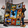 Daffy Duck Fleece Blanket Funny Cartoon Fan Blanket Gift Idea 6 - PerfectIvy