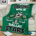 Dallas Stars Baby Yoda Fleece Blanket The Force Is Strong 3 - PerfectIvy
