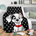 Dalmatian Puppy Fleece Blanket Funny Gift For Dog Lover 3 - PerfectIvy