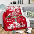 Detroit Red Wings Baby Yoda Fleece Blanket The Force Strong 4 - PerfectIvy