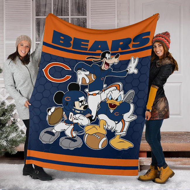Bears Team Fleece Blanket Football Fan Gift Idea 6 - PerfectIvy