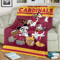 Cardinals Team Fleece Blanket Football Fan Gift Idea 2 - PerfectIvy